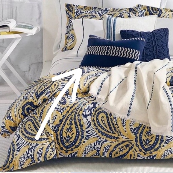 Ralph Lauren Ashlee 16x24 Linen Embroidered Decorative Pillow